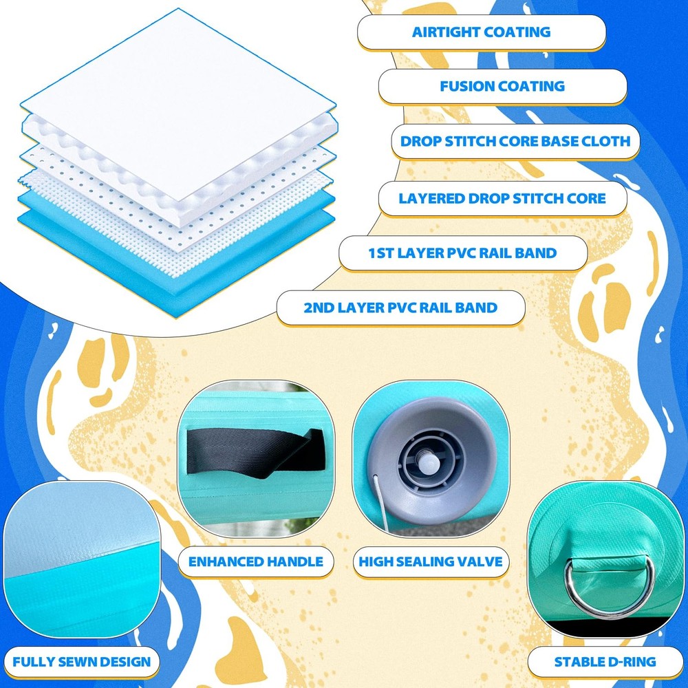 Round Floating Ring,Inflatable Floating Water Hammock,Round Floating Ring for...
