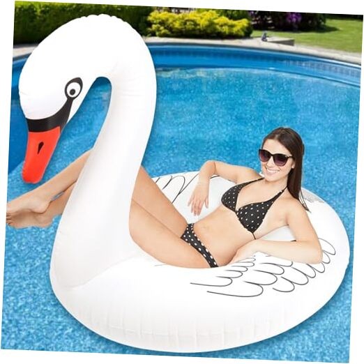Swan Inflatable Pool Floats, Large Pool Float Water Floaties for Adults, 1