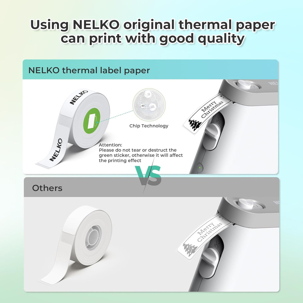 Bluetooth Label Maker P21 - Wireless Mini Printer for Home, Office, School