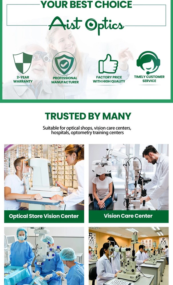 Automated Vision Chart Projector with LED Light Source for Eye Examinations