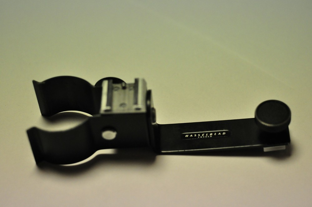 Hasselblad adjustable flash or accessory bracket.
