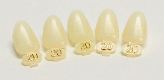 DENTAL POLYCARBONATE TEMPORARY CROWNS #20 (URL) UPPER RIGHT LATERAL 5/PACK