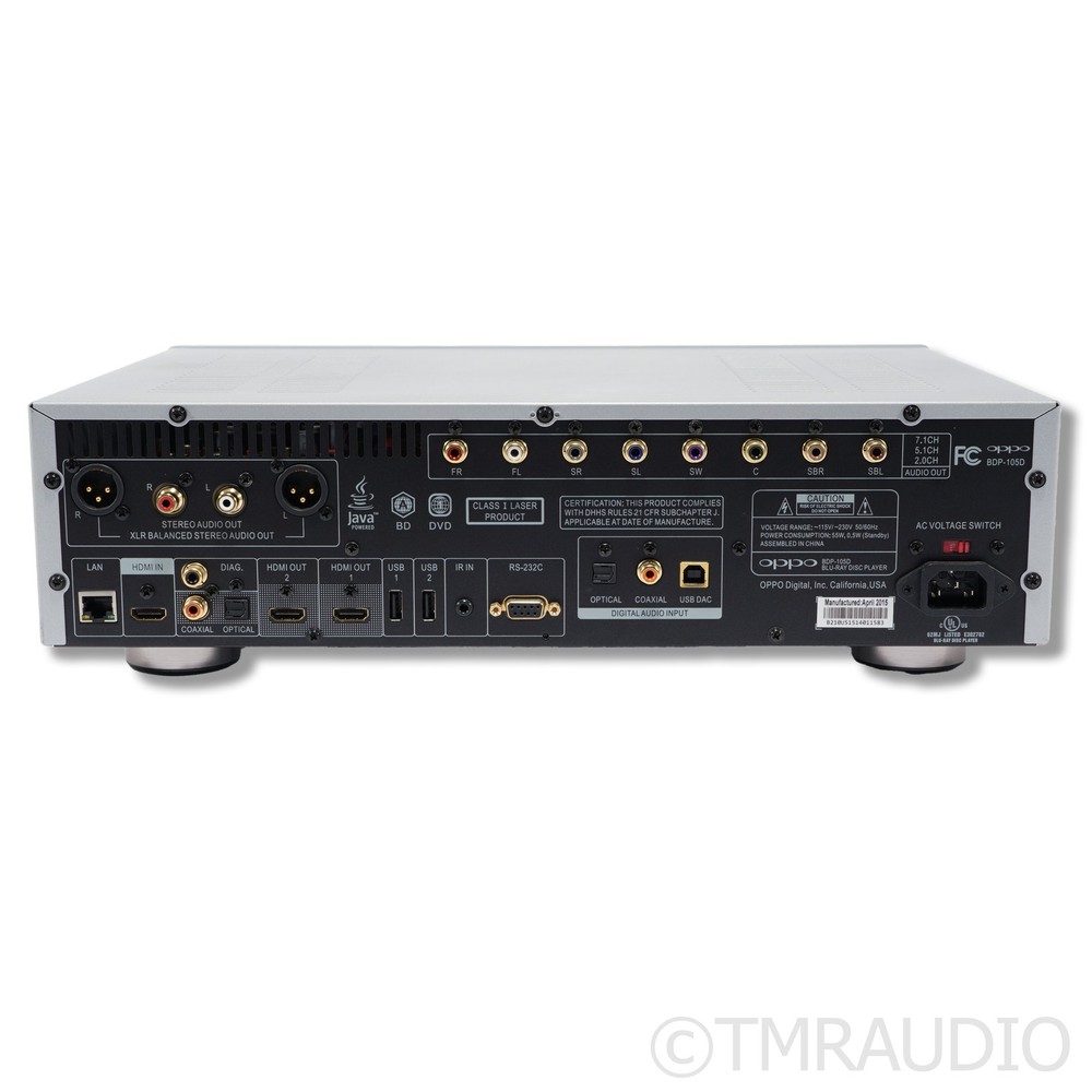 Oppo BDP-105D Universal Blu-ray Player; CD / SACD