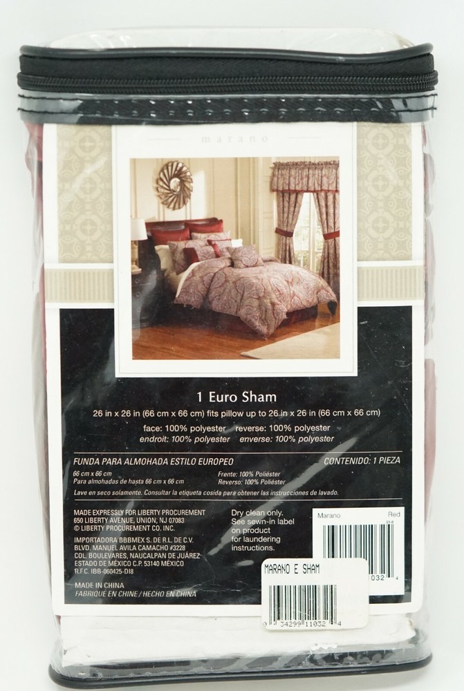 Marano Pillow Sham - EURO - Red