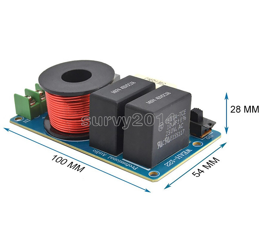 20W Midrange Crossover Speaker Professional Frequency Divider Crossover Filter