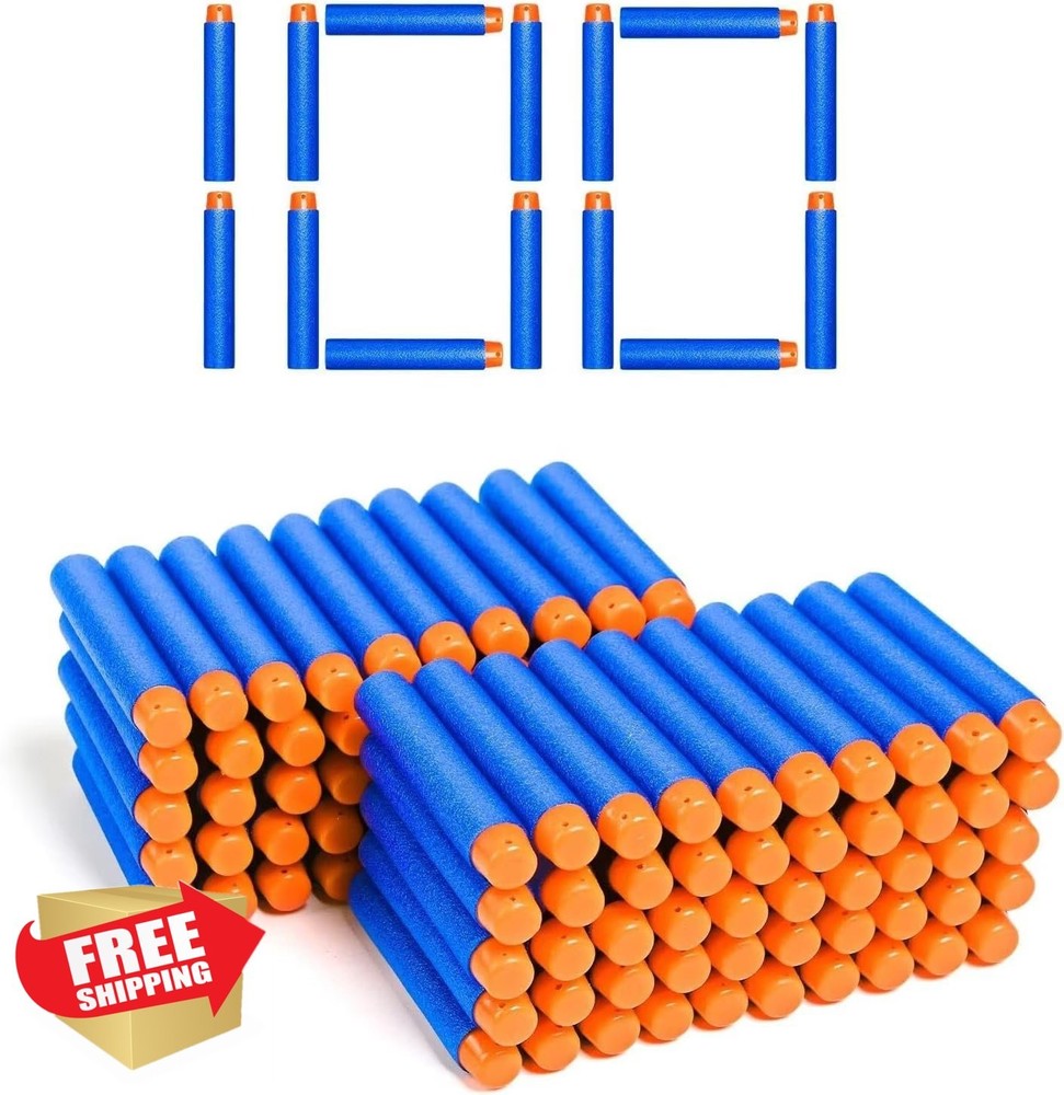 Nerf N Strike Blaster Compatible Darts 100 Blue Bullets