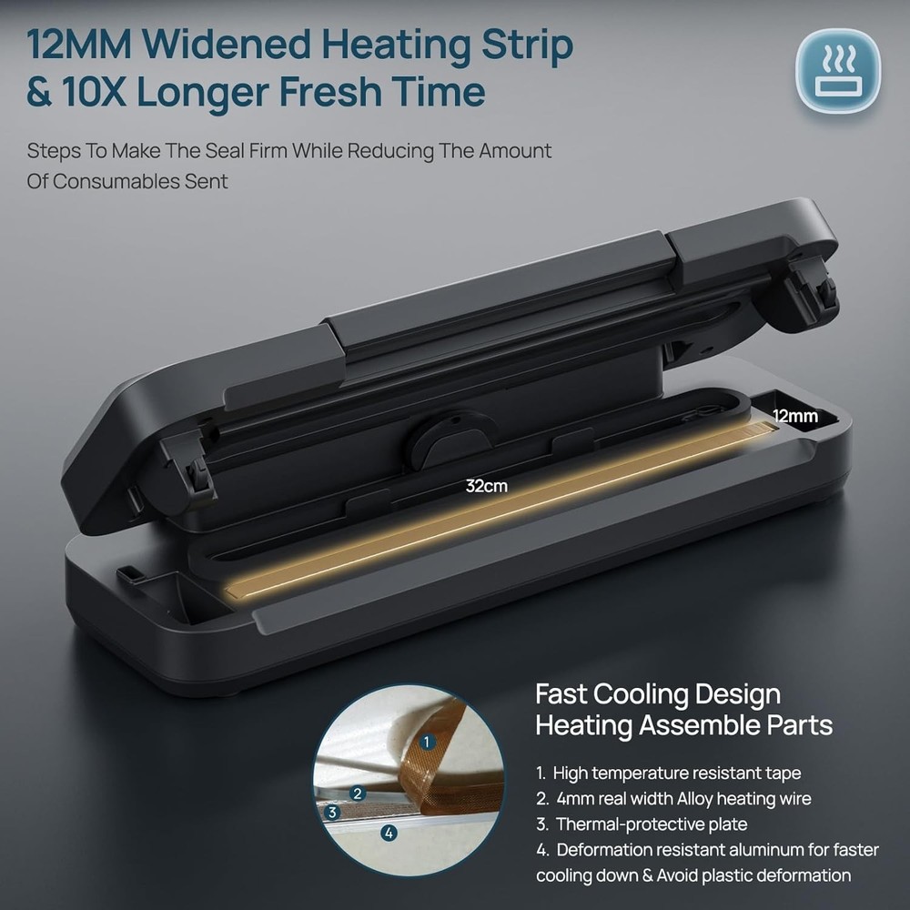 Commercial Vacuum Sealer Machine Multifunction Automatic Food Packaging with Bag