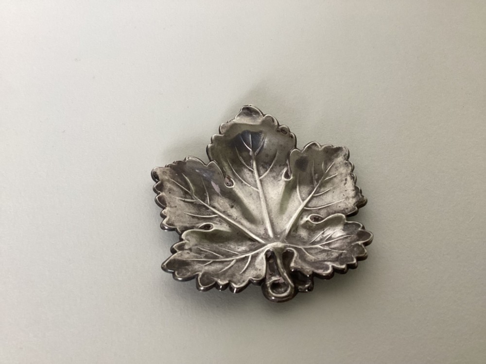 Sterling Silver Leaf Dish by Pedro Duran Spain