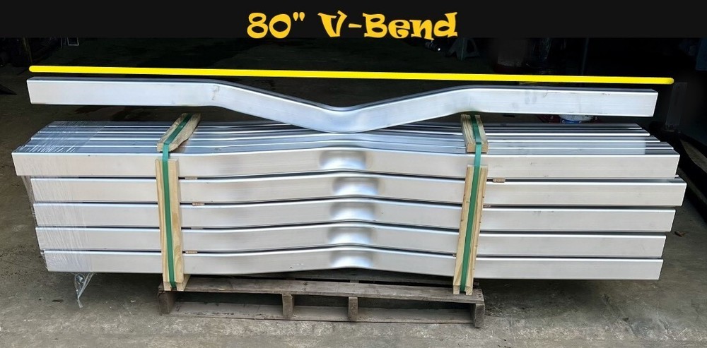 Boat Trailer Aluminum Crossmember V-Bend Square Tube Crossbar 3" x 3" x 80"