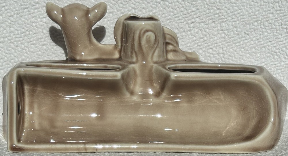 Vintage Retro 1950s Phil Mar Ceramic Deer Planter