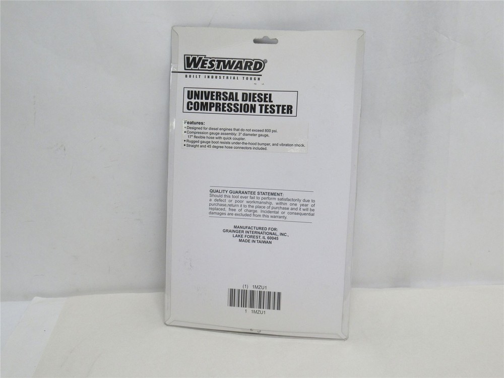 239789 New-No Box; Westward 1MZU1 Universal Diesel Compression Tester