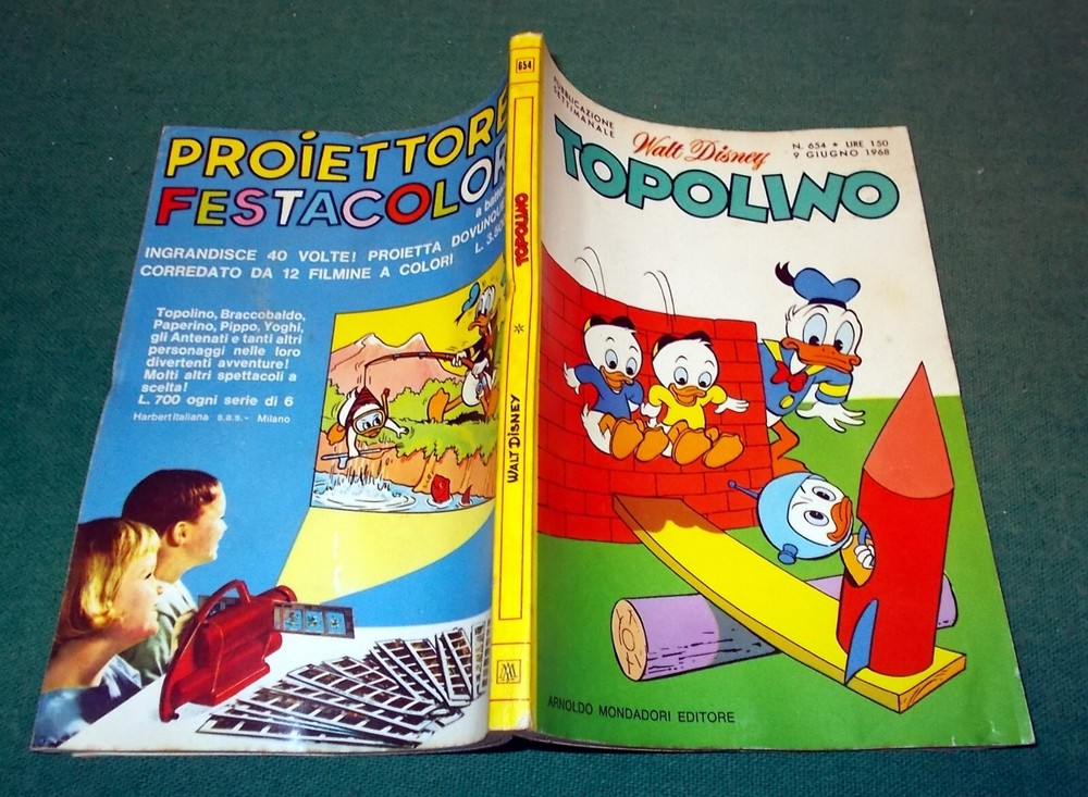 MICKEY MOUSE No. 654 with Club Points Games Uncompiled, Great 1968