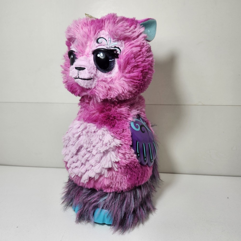 Hatchimals Llamacorn Neck Grows 32” Talks Eyes Light up Multi Pink Interactive