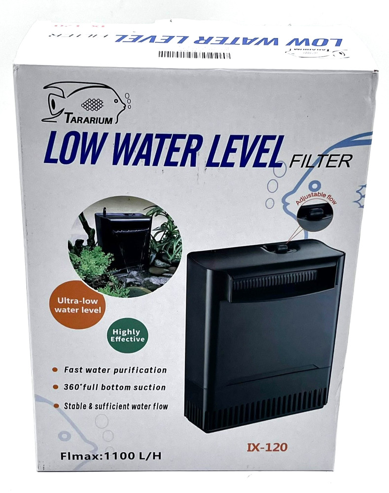 Tararium Low Water Level Filter With Adjustable Flow for 20-75 Gallon