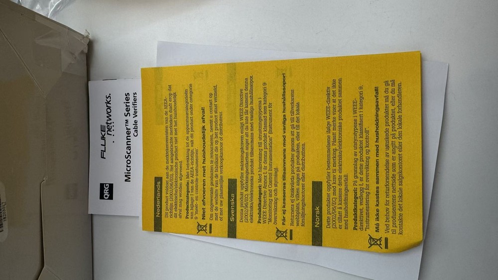 Fluke Networks MS2-100 Microscanner2 Cable Verifier #Z