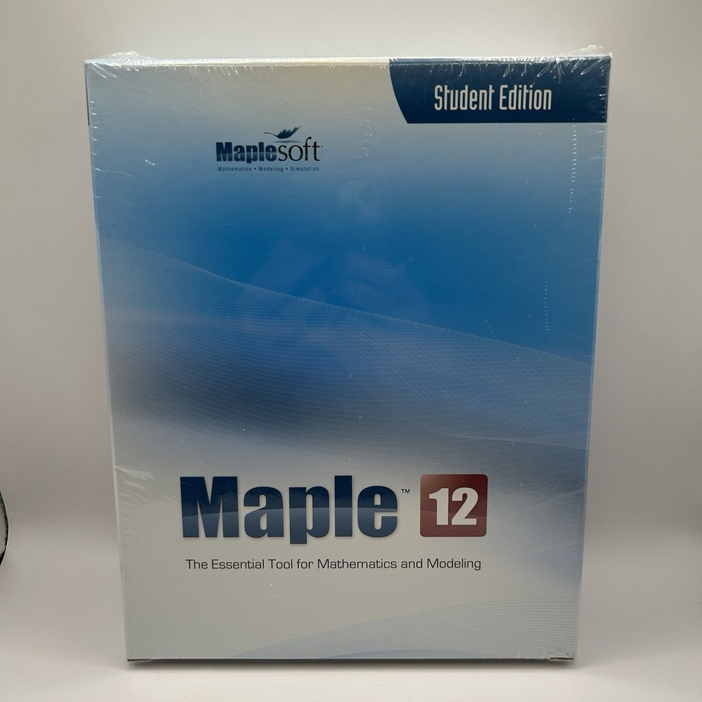 Maple 12 Student Edition Mathematics Modeling Simulation Software PC Maplesoff