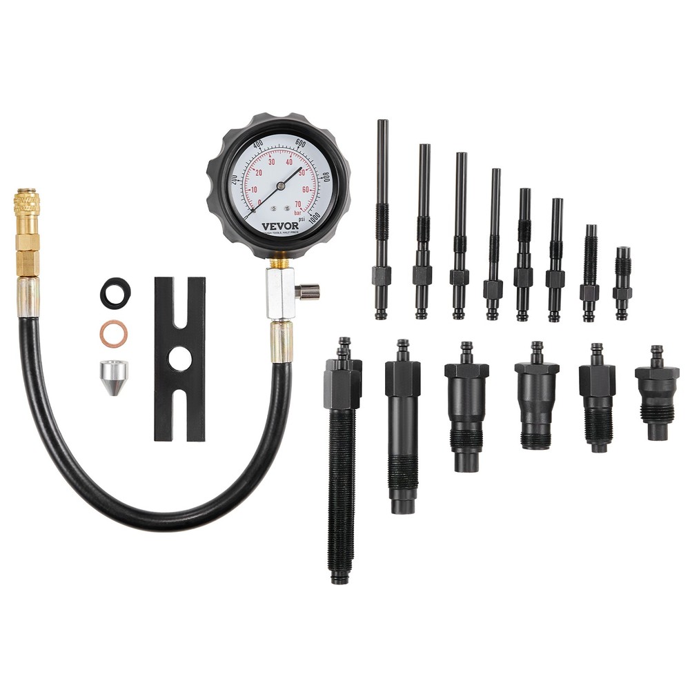 VEVOR Diesel Engine Cylinder Compression Tester Pressure Test Tool Kit 18 PCS