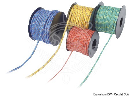 Osculati Reel Of Polypropylene Braid Red 4 mm X 12 m