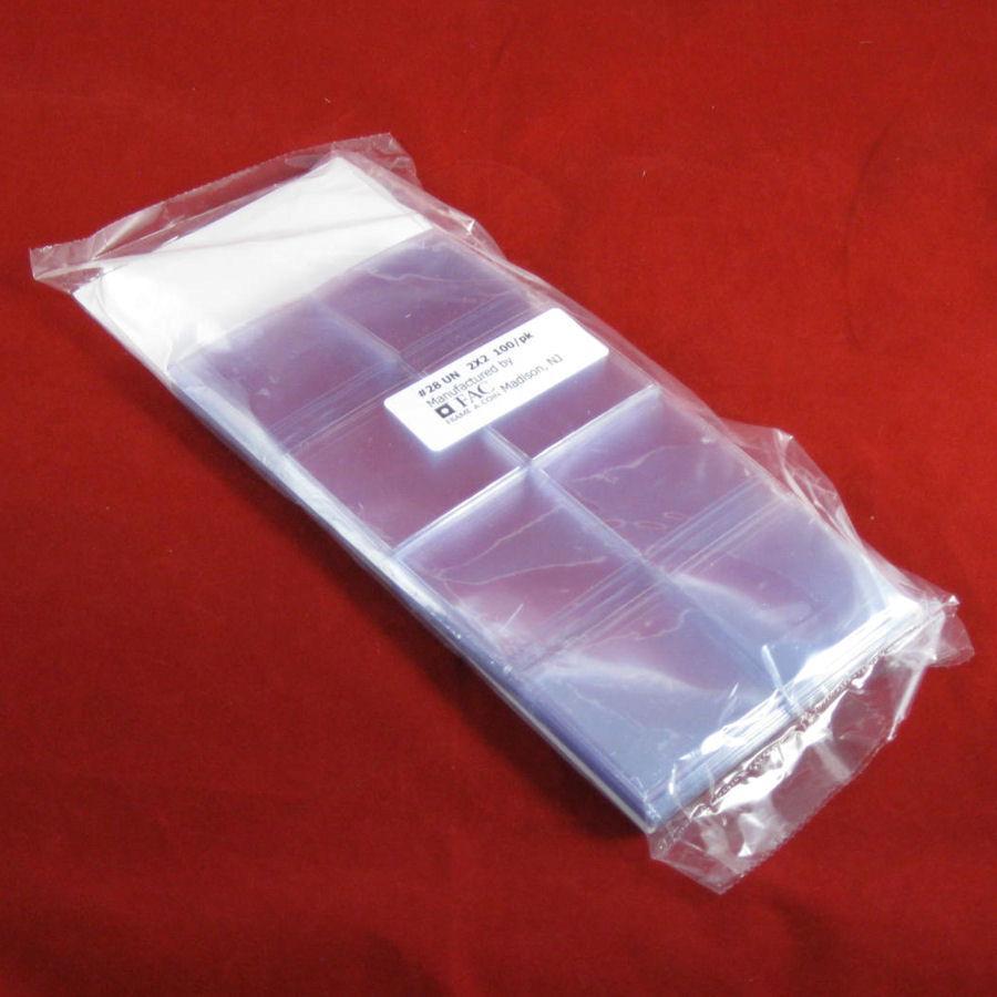 (200) 2"x2" Frame A Coin NonPlasticized DoublePocket Coin Flips w/ Inserts #28UN