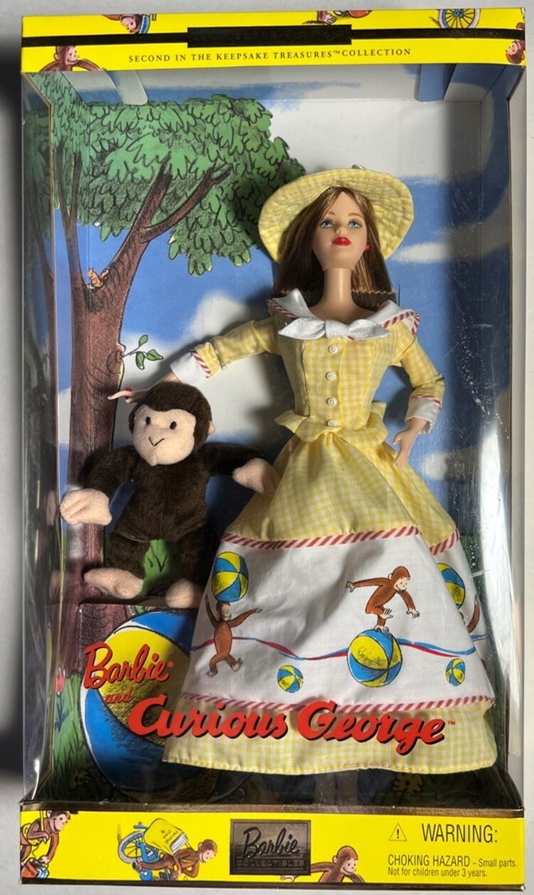 Barbie and Curious George NRFB 2000