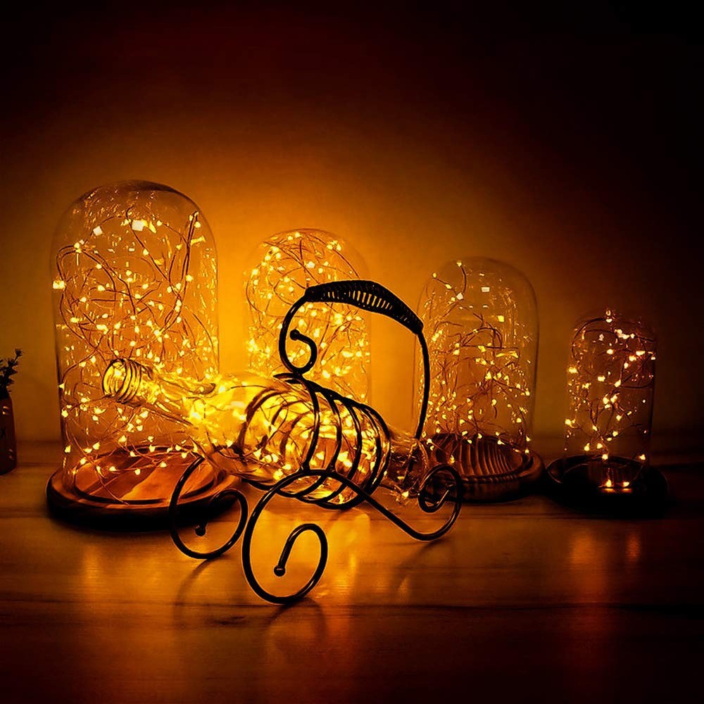 66FT Fairy String Lights – 200 LEDs, Plug-in,Copper Wire, DIY Decor (Warm White)