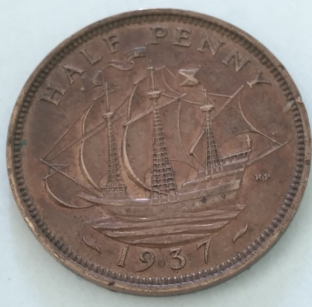 1937 British Half Penny, Eliminated in 1969