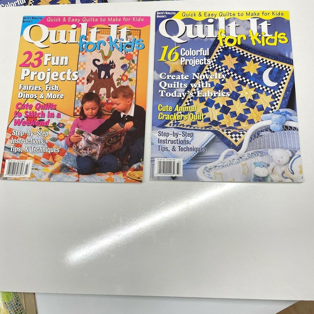 Quick and Easy Quilts for Kids Back Issues 2003 2004 23 Fun Projects W/ pattern