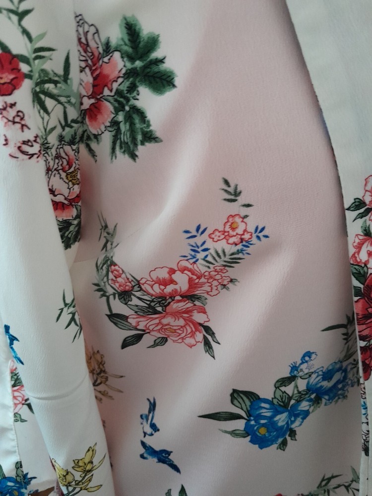 Ladies Floral Jacket Matching Top Size14