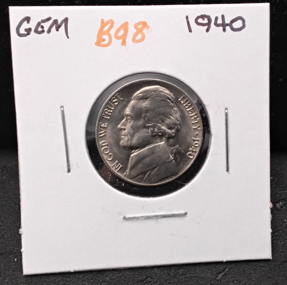1940 JEFFERSON NICKEL - GEM - B98