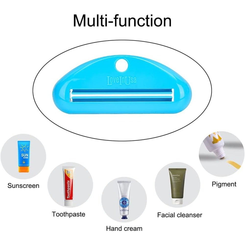 Hanging Toothpaste Tube Squeezer Roller Dispenser Clip Holder 4 Pack