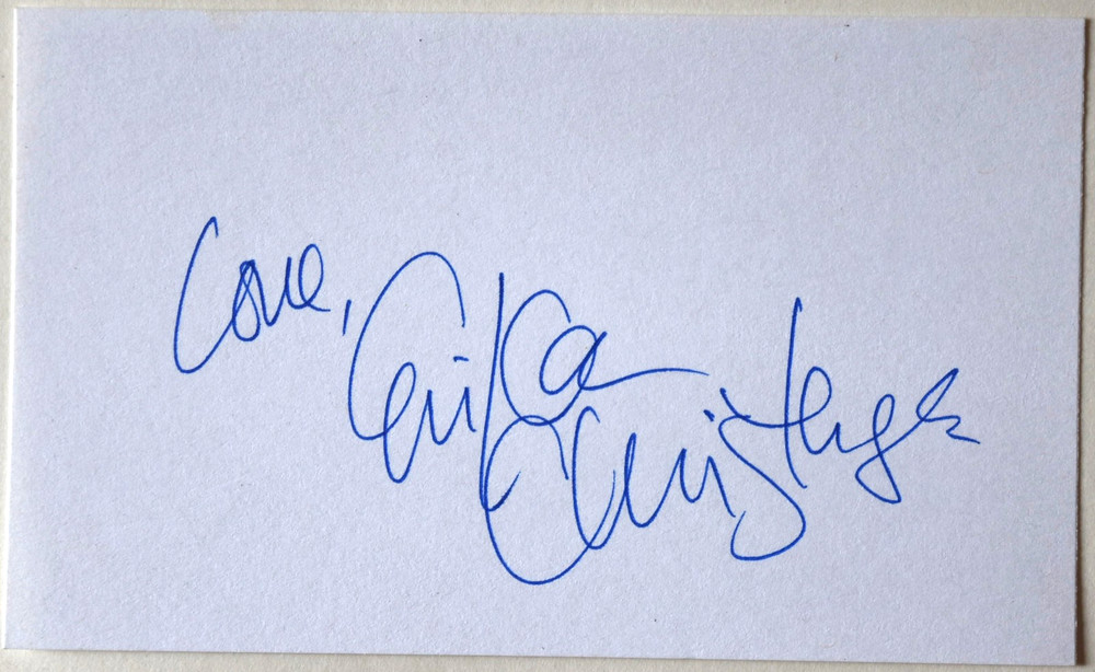 Erika Christensen Hand Signed Card