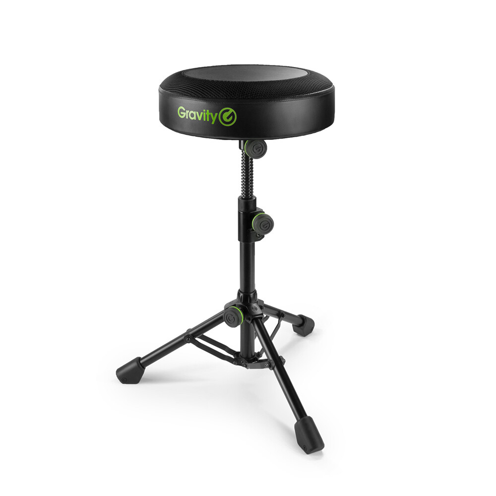 Gravity FD SEAT 1 Round Universal Foldable Music Stool Height Adjustable Studio