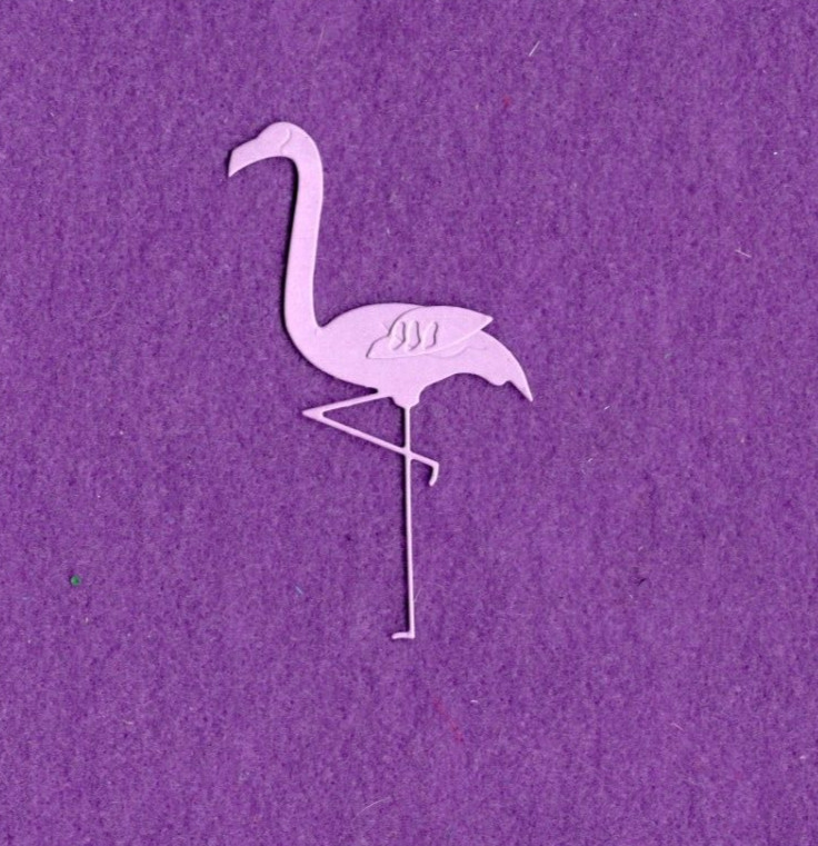 FLAMINGO # 4 die cuts scrapbook cards