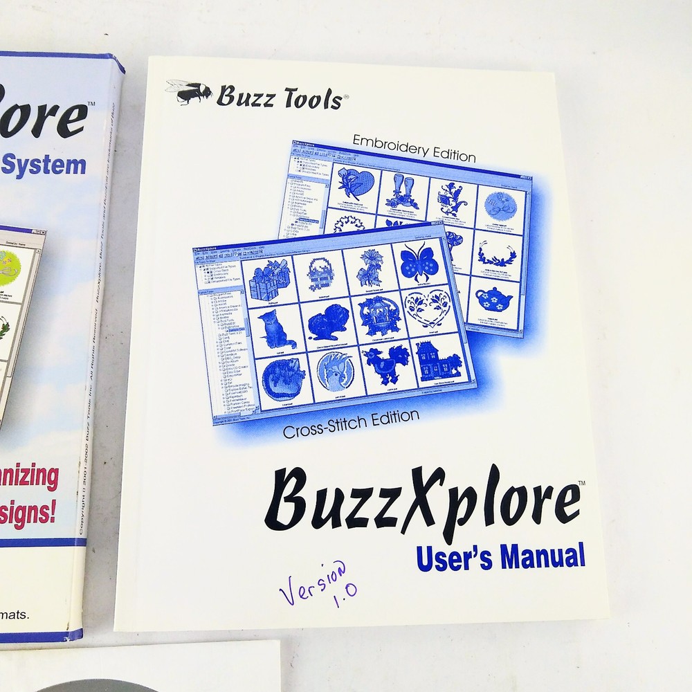 Buzz Tools BuzzXplore 1.0 Embroidery Edition w/ Serial # for Windows 98 95 NT ME