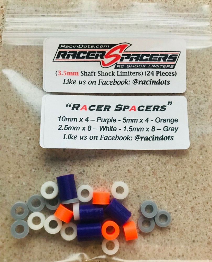 Racin Dots RacerSpacers 3.5mm 24 Pieces (3.5mm Shock Shaft)
