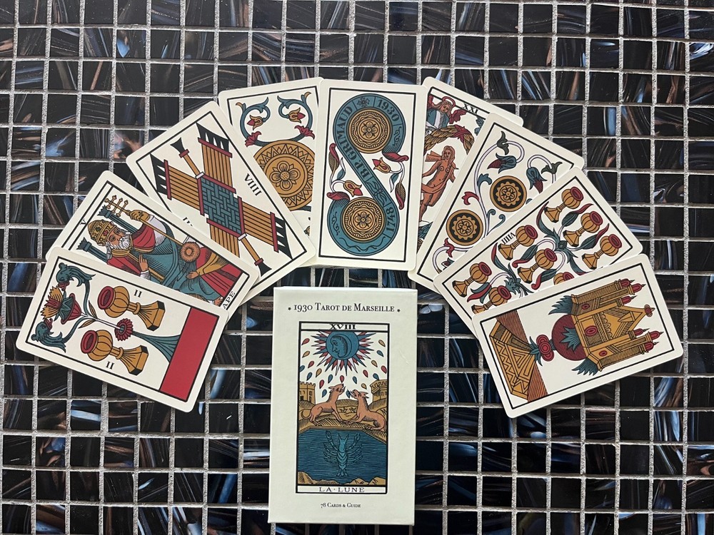 1930 Tarot de Marseille & Guide, facsimile, first printed c.1930 by B.P Grimaud 