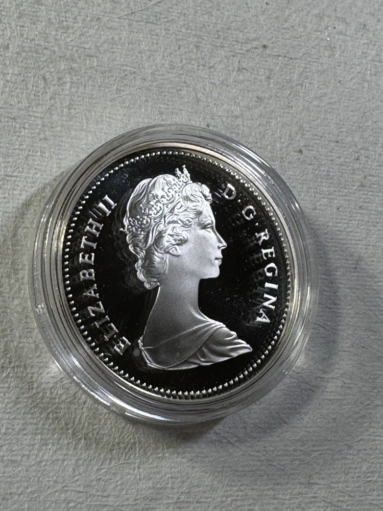 1984 Canada 1 Dollar Silver Proof Coin Toronto