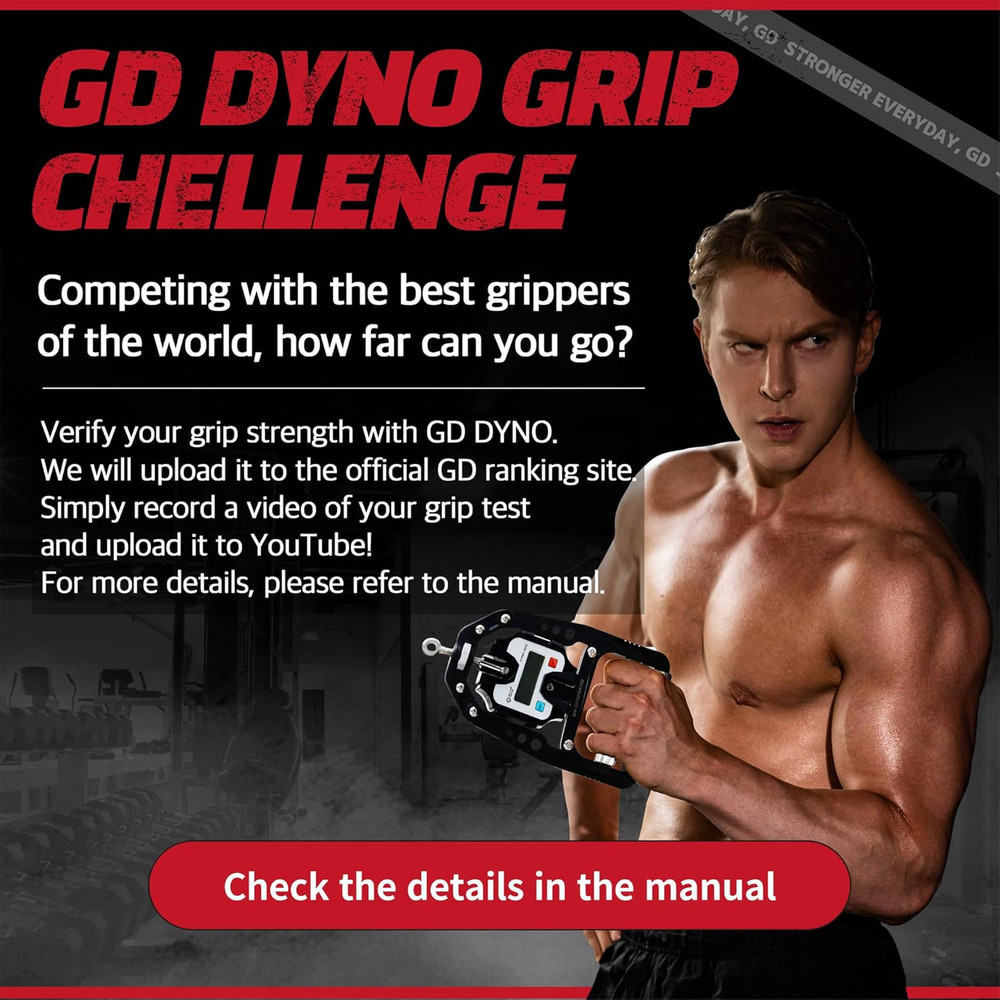 (NEW) DYNO-200 Digital Hand Dynamometer Grip Strength Measurement Electronic Ha