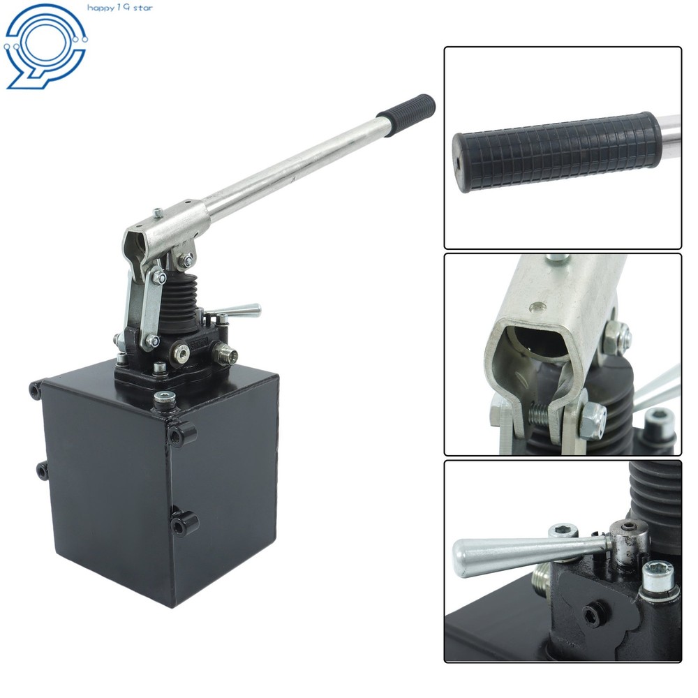 Double Acting 2.7CID Manual Pump Hydraulic With Valve 5 Quart