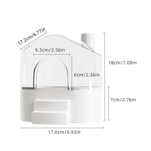Hamster Sand Bath Container Box Large Space Hamster Bathtub Digging Sand Green