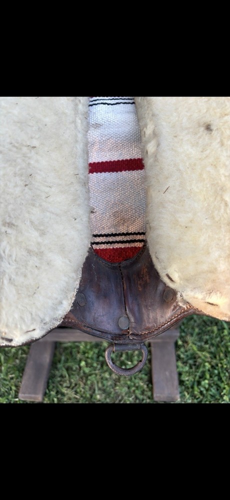 Antique 12 inch McClellan Calvary Leather Saddle. 1904
