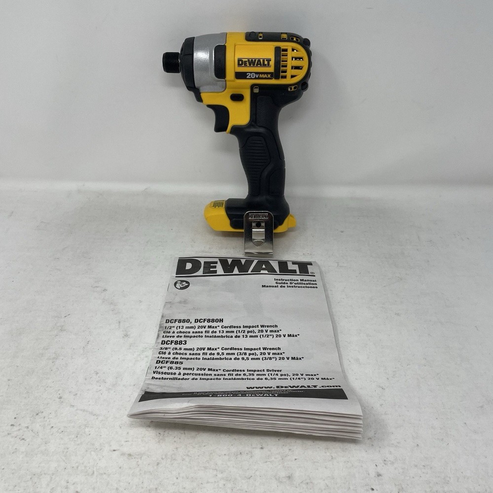 Dewalt 20V Volt Max 1/4-in Compact Impact Driver DCF885  *Tool Only*