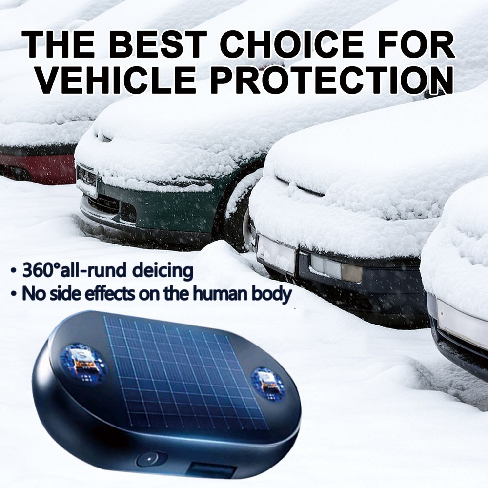 Electromagnetic Car Snow Removal Device Antifreeze Snow Melting Windshield Solar