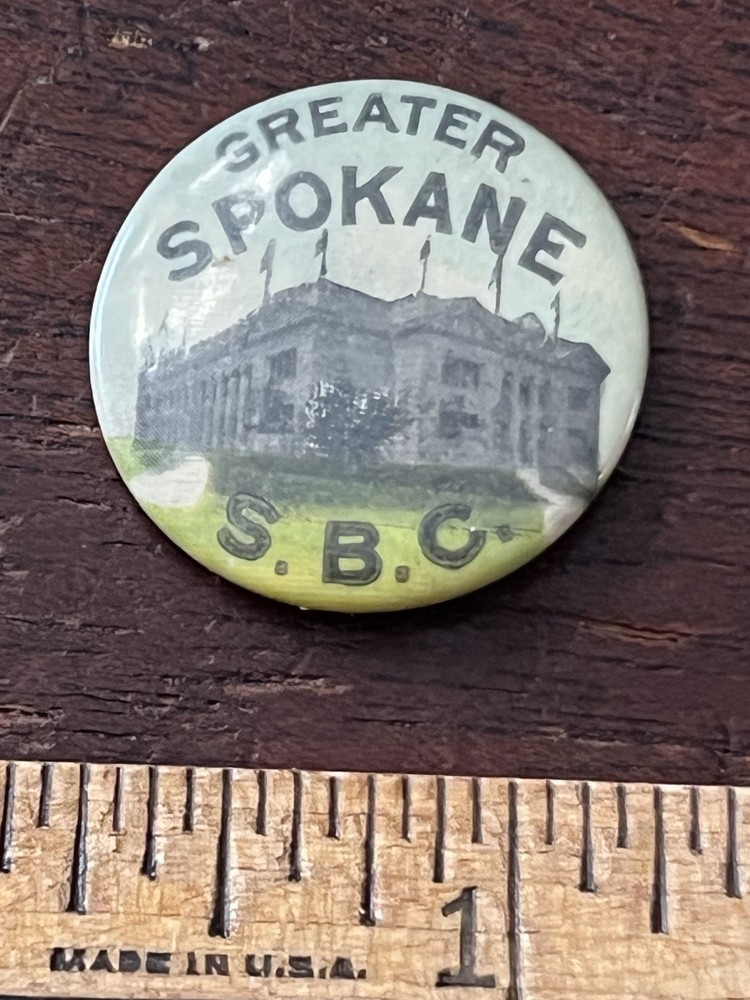 Greater Spokane, S.B.C Pinback Button Backing Paper  1 in Dia.