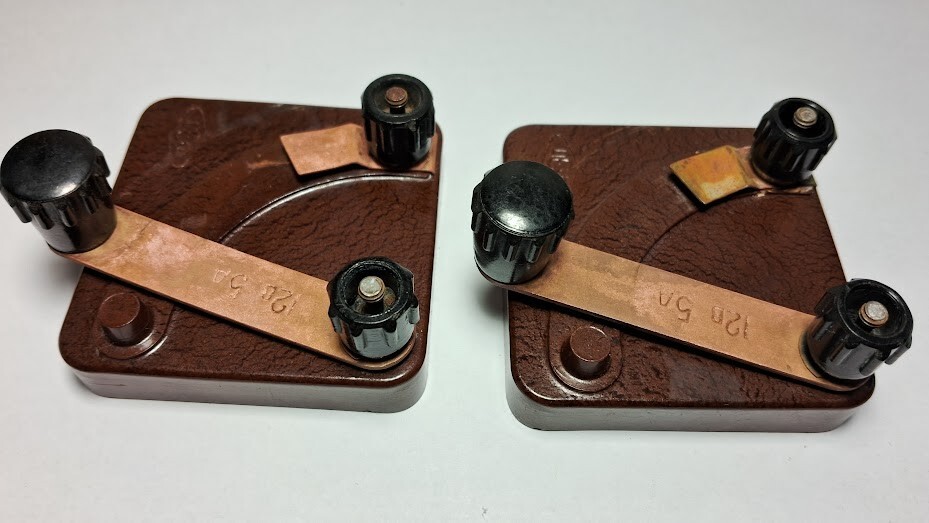 Vintage Soviet Switches Educational Physics Bakelite FEP Soviet USSR 60s