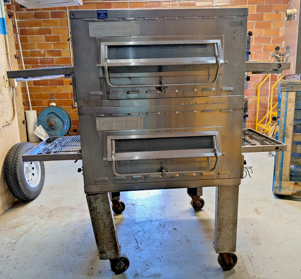 Middleby Marshall Natural Gas Double Stack Conveyor Pizza Oven PS536G