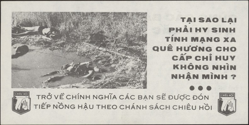 VIETNAM, 1969.. Propaganda Leafet, Sacrifice