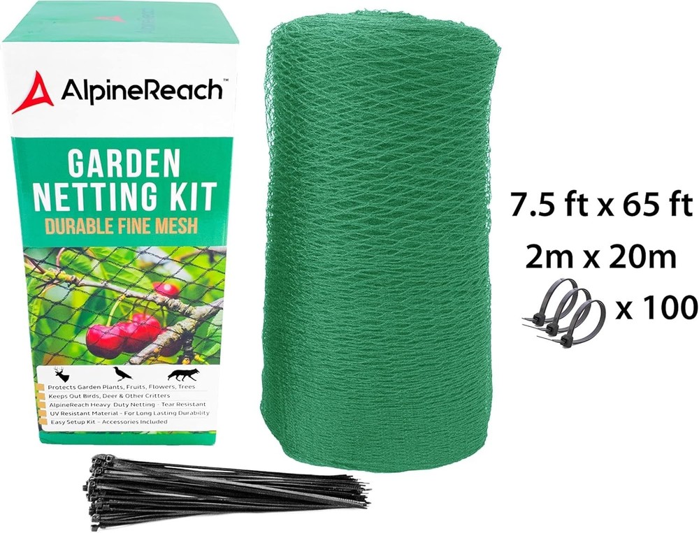 Green Fruit Tree Net with Zip Ties