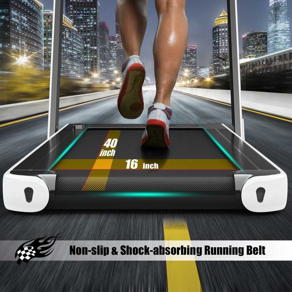 2.25HP 2 in 1 Folding Jogging Treadmill Machine Dual Display W/Speaker