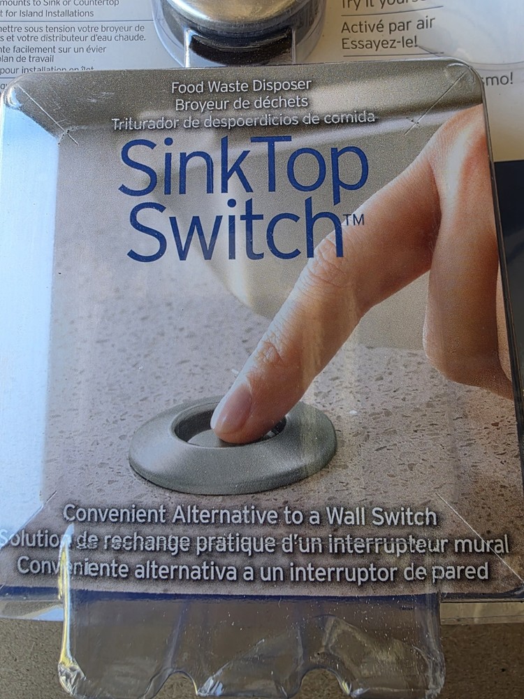 InSinkErator STS-OOSN Garbage Disposal Sink Top Switch Satin Nickel NEW